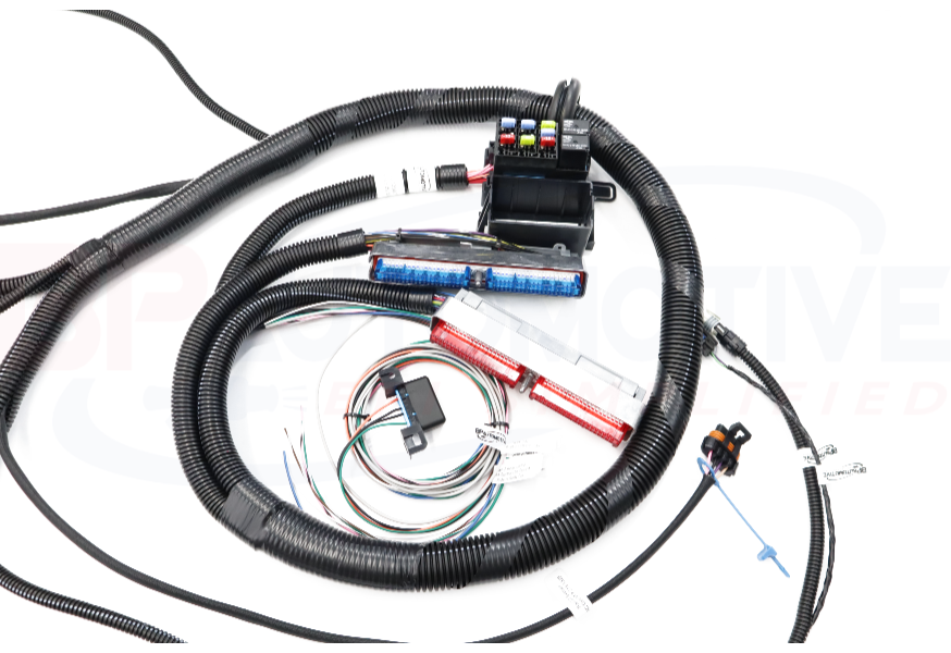 Mophorn Standalone Wiring Harness, Extra Long Engine Wiring Harness Kit,  Complete Wiring Harness with Fuse Blocks & Sensor, Wiring Harness for